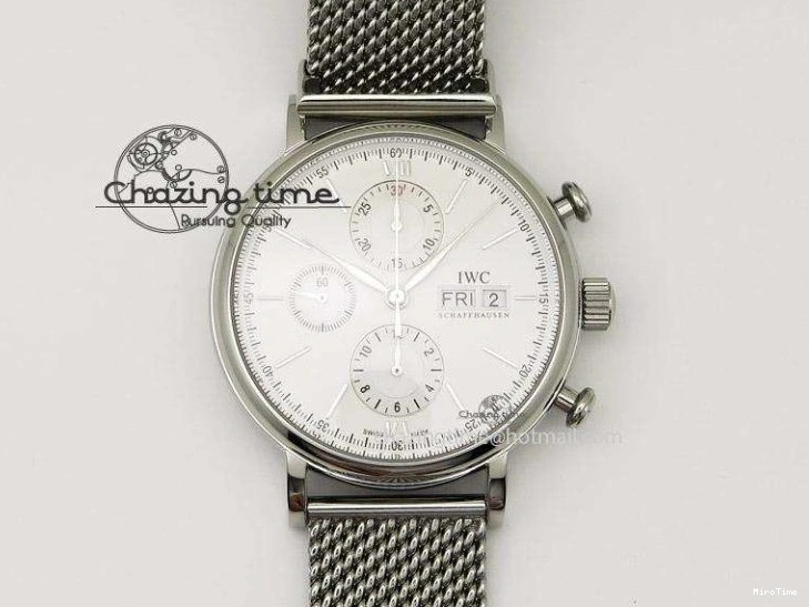 MIROTIME 1221 Pilot Chrono Spitfire IW387903 SS ZF 1:1 Best Edition Black Dial on Brown Leather Strap A OdorResistant 7127